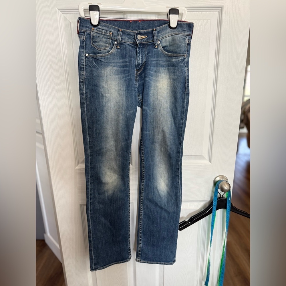 MUSTANG Women's Light Wash Blue Denim Girls Oregon Straight-Leg Jean SZ 28/32